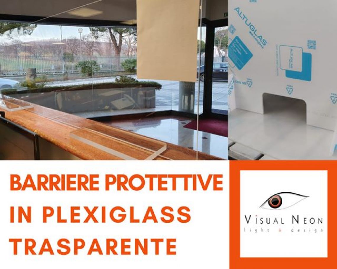 Barriere protettive in plexiglass trasparente a Roseto degli Abruzzi
